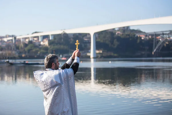 Celebrando el Bautismo de Jesús — Foto de Stock