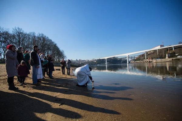 Celebrando el Bautismo de Jesús — Foto de Stock