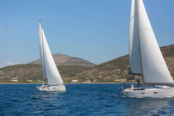 Segelschiff-Yachten — Stockfoto