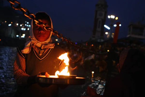 庆祝马卡尔 Sankranti 节 — 图库照片