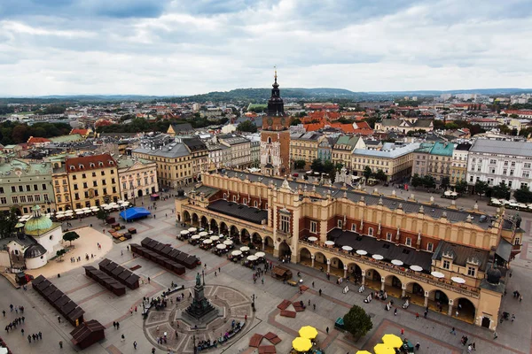 Cracovia, piazza principale del mercato — Foto Stock