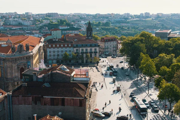 Vista del casco antiguo de Oporto — Foto de Stock