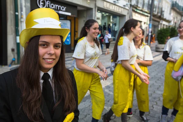 Participantes de la Queima das Fitas — Foto de Stock