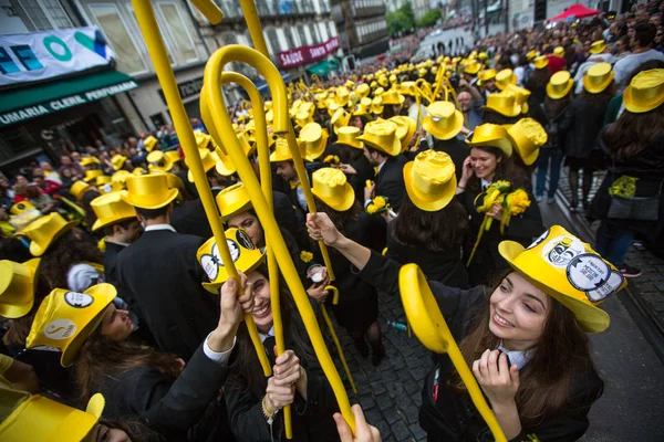 Festivitatea tradițională a studenților universităților portugheze — Fotografie, imagine de stoc