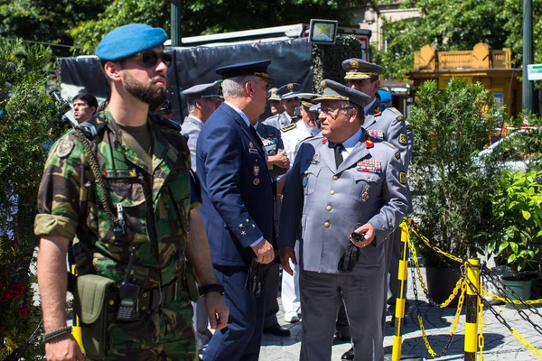 Демонстрация военной техники — стоковое фото