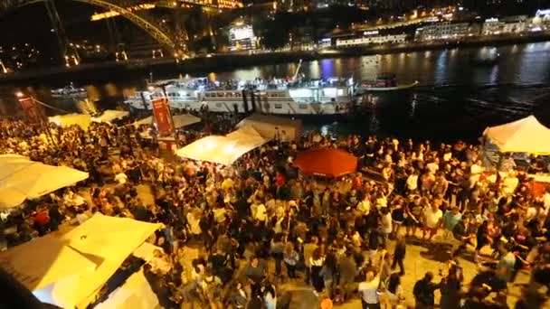 Porto Keresztes Szent János ünnepe — Stock videók