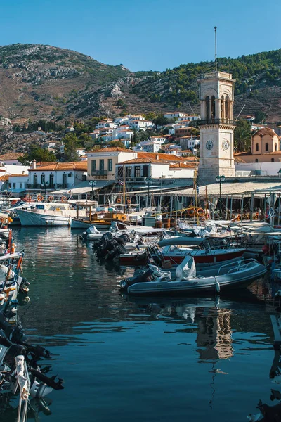 Yacht Marina a isola di Hydra — Foto Stock