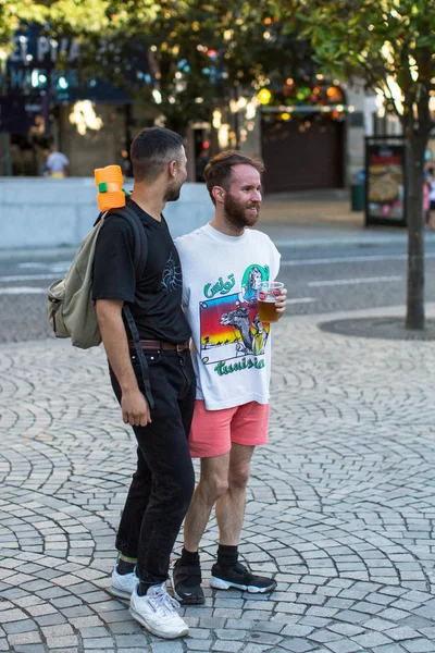 Participants at Gay Pride parade — Stock Photo, Image