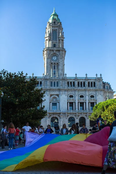 在同性恋骄傲游行参与者 — 图库照片