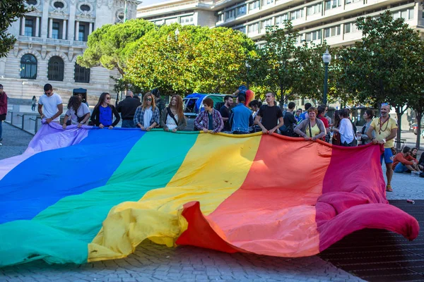 在同性恋骄傲游行参与者 — 图库照片