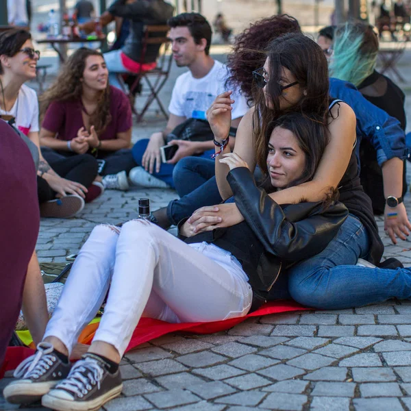 Participantes en el desfile del Orgullo Gay — Foto de Stock