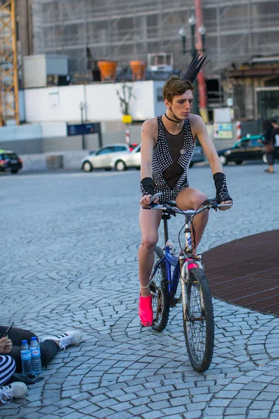 Participantes no desfile Orgulho Gay — Fotografia de Stock