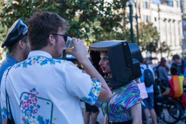 Participants at Gay Pride parade — Stock Photo, Image