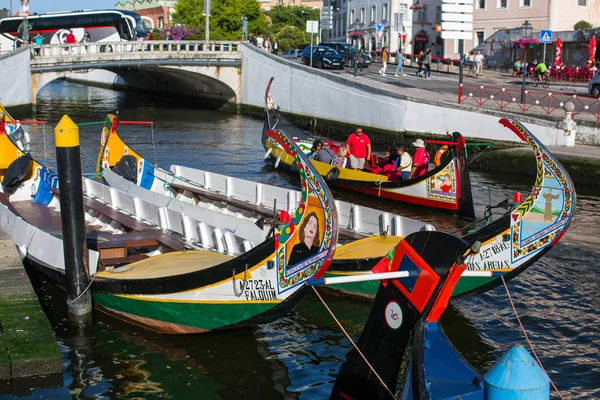 Barcos tradicionales moliceiro — Foto de Stock