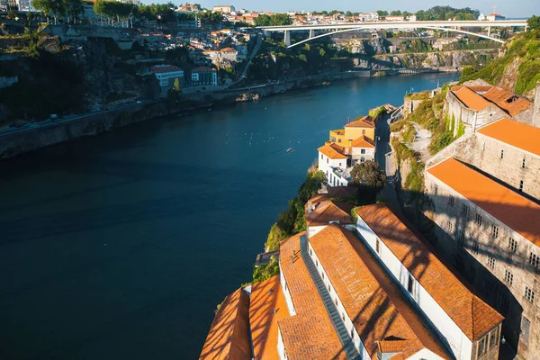 Rzeki Douro i Vila Nova de Gaia — Zdjęcie stockowe