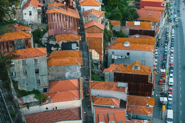 Dächer der Küstenregion von Porto — Stockfoto
