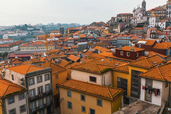 Στέγες κέντρο της παλιάς πόλης του Πόρτο — Φωτογραφία Αρχείου