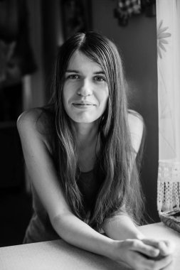  Genç çekici kadın.