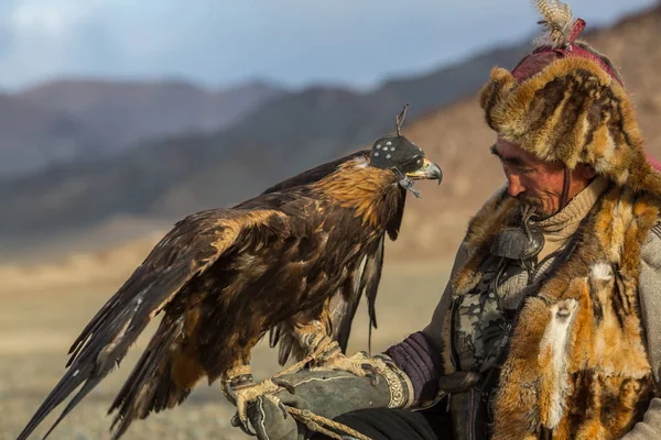 Kazakh Eagle Hunter — Fotografie, imagine de stoc