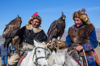 Kazak kartal avcılar 