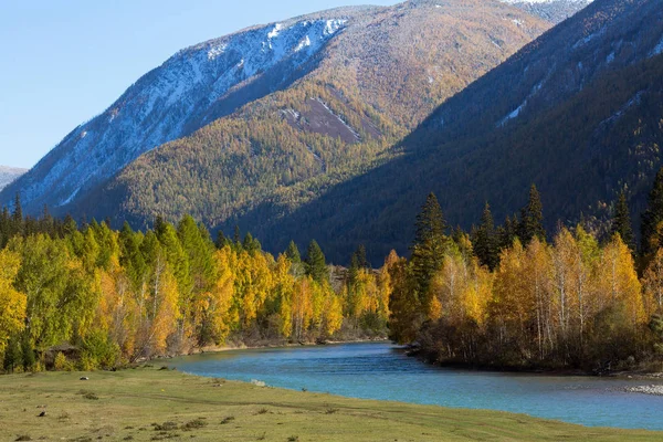 Katun rivière dans les montagnes de l'Altaï — Photo