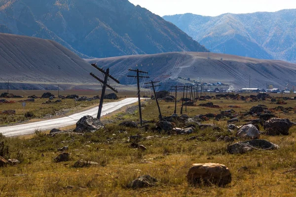 Altay Dağları Altay Cumhuriyeti Rusya Chuya Otoyol Manzara Görünümü — Stok fotoğraf