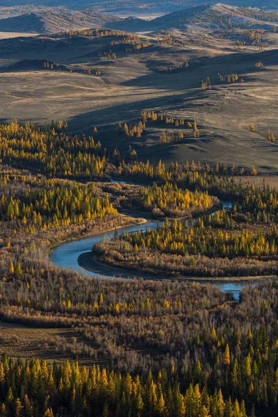 Vue du dessus de la rivière Chuya — Photo