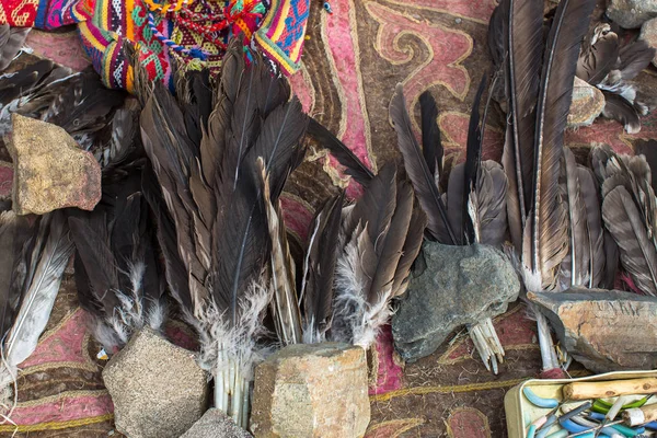 Kuşun tüyleri Kartallar ile avcılık için — Stok fotoğraf