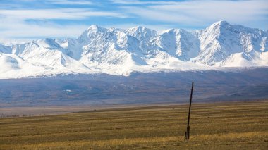 Altai Cumhuriyeti, Rusya 'nın Kuzey Chuya Tepesi Panoraması.