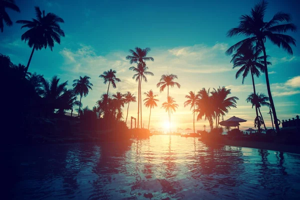 Sorprendente Alba Una Spiaggia Tropicale Sul Mare — Foto Stock