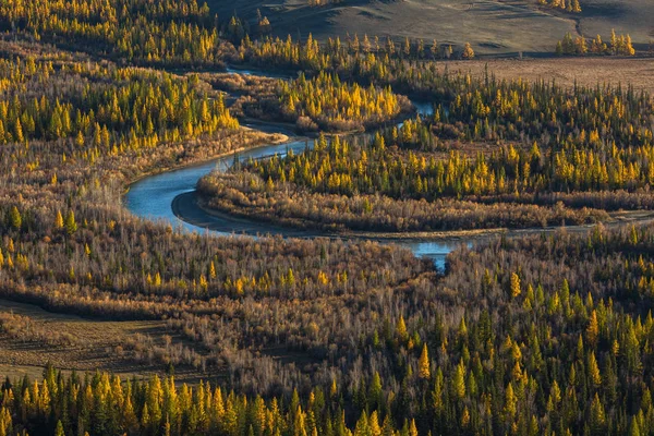 Vista Superior Rio Chuya Nas Montanhas Altai República Altai Rússia — Fotografia de Stock