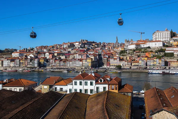 Vue Panoramique Sur Vieux Centre Ville Porto Portugal — Photo