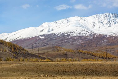 Görünüm dağın kuzey-Chuya ridge Altay Cumhuriyeti, Rusya Federasyonu.
