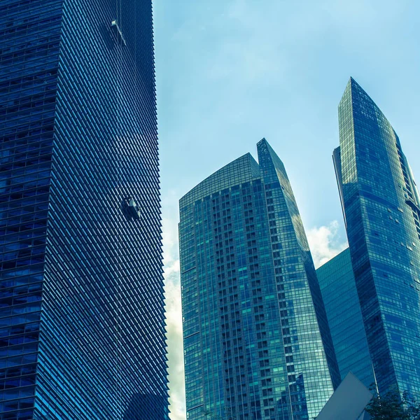 城市的摩天大楼的看法 — 图库照片