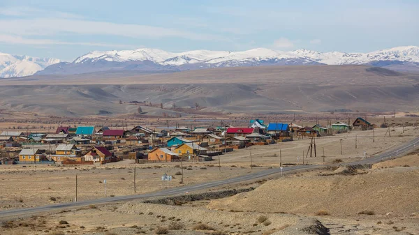 Altay Dağları Nın Köyü Rusya Federasyonu — Stok fotoğraf