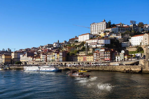 Vista Del Río Duero Ribeira Oporto Portugal — Foto de Stock