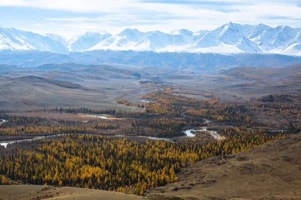 Vista Montaña Otoño Norte Chuya Cresta República Altai Rusia — Foto de Stock