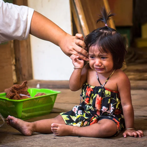 Chang Tailandia Feb 2018 Habitantes Locales Del Pueblo Pesquero Bang —  Fotos de Stock