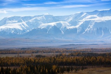 Altay Dağları'nın peyzaj. Altay Cumhuriyeti, Rusya Federasyonu.