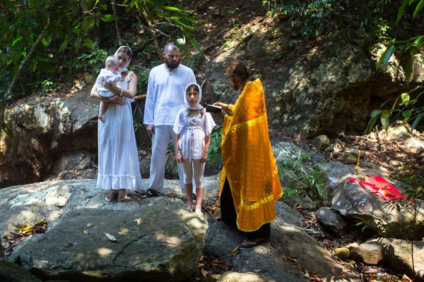 Koh Chang Thailand Mar 2018 Christian Sacrament Spiritual Birth Baptism — Stock Photo, Image