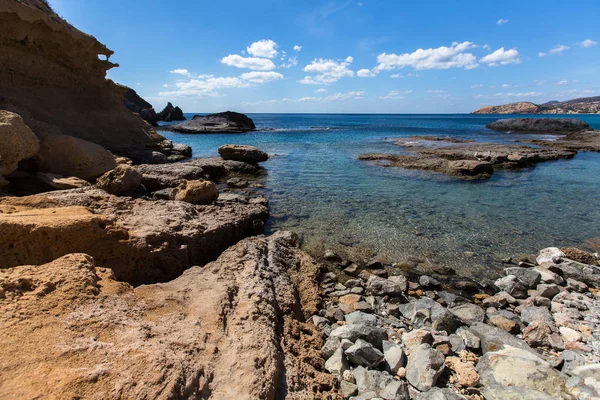Costa Ilha Milos Mar Egeu Grécia — Fotografia de Stock