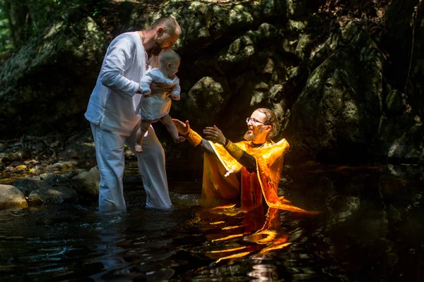 Τσανγκ Ταϊλάνδη Μαρ 2018 Κατά Διάρκεια Της Βάπτισης Χριστιανικό Μυστήριο — Φωτογραφία Αρχείου