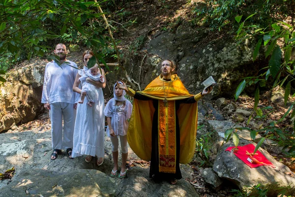 Koh Chang Thaïlande Mar 2018 Pendant Baptême Sacrement Chrétien Naissance — Photo