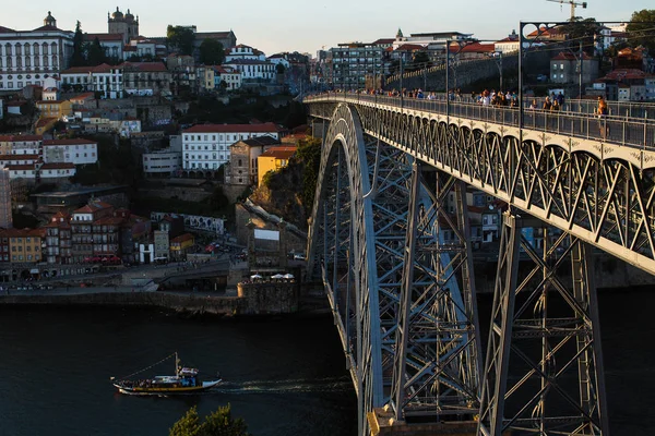 포르투 포르투갈 Sep 2018 View Dom Luis Bridge 포르투는 관광을 — 스톡 사진