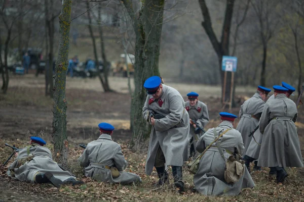 Voronezh Russia Nov 2019 Participants Military Historical Reconstruction Devoted Combat — 图库照片