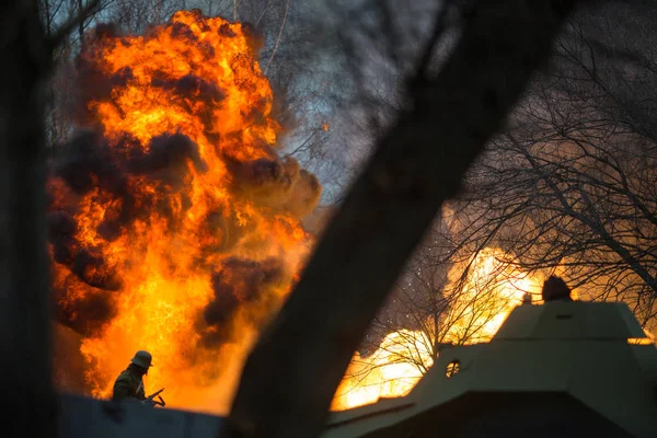 Voronezh Rusia Nov 2019 Participantes Reconstrucción Histórico Militar Dedicados Acción — Foto de Stock