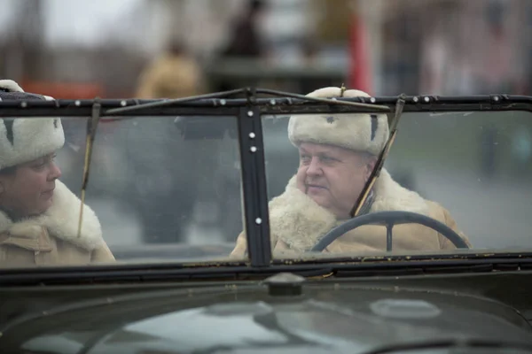 Voronezh Rusia Nov 2019 Participantes Reconstrucción Histórico Militar Dedicados Acción —  Fotos de Stock