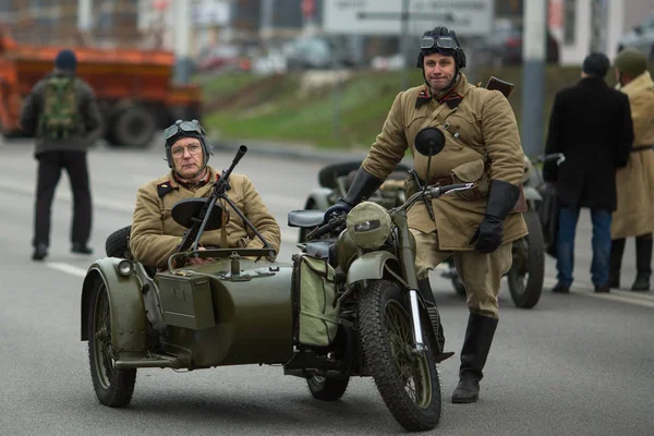 Voronezh Russie Nov 2019 Participants Reconstruction Militaro Historique Dédiée Action — Photo