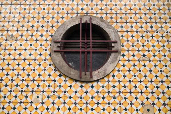 Fragment Fasadväggen Ett Typiska Husen Gamla Porto Portugal — Stockfoto