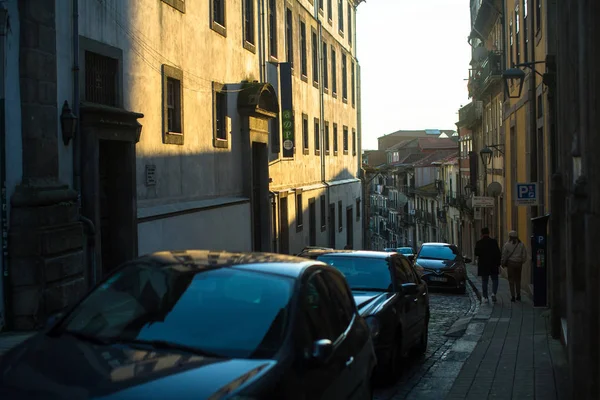 Porto Portugalia Grudnia 2019 Widok Jedną Małych Uliczek Centrum Miasta — Zdjęcie stockowe